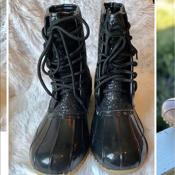 NWT Glitter Rain Boots (Duck Boots) - Picture 2 of 2